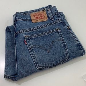 Levi’s vintage 550 relaxed fit tapered leg high rise jeans size 14 EUC